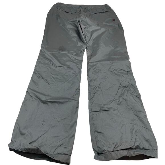 Y2K Union Bay Metallic Gray Parachute Pants size 11 Wide Leg Velcro - Picture 2 of 13